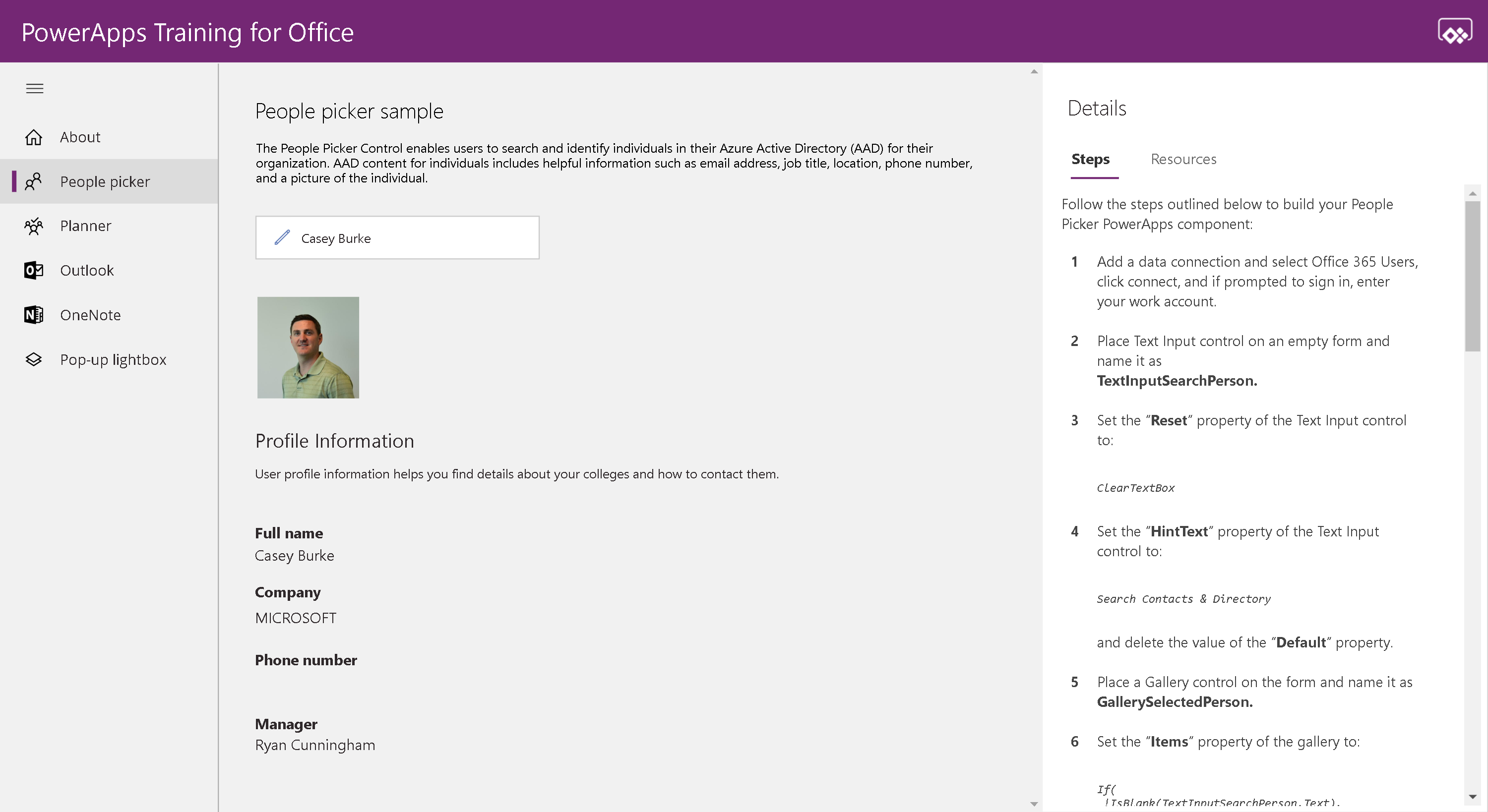 Preview PowerApps Training for Office